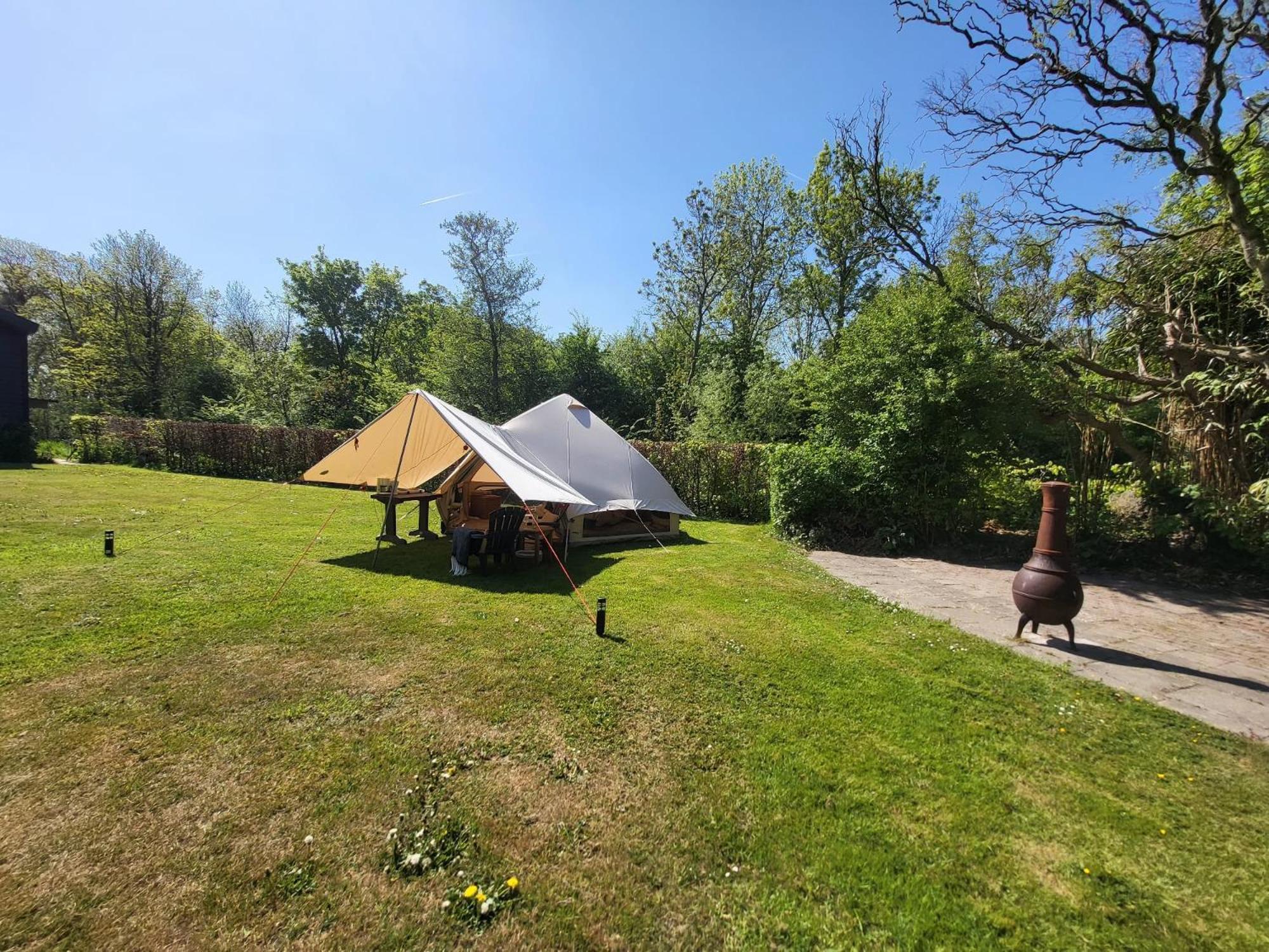 Sfeervolle Tipi Tent Dicht Bij De Kust. Schagerbrug Exterior foto